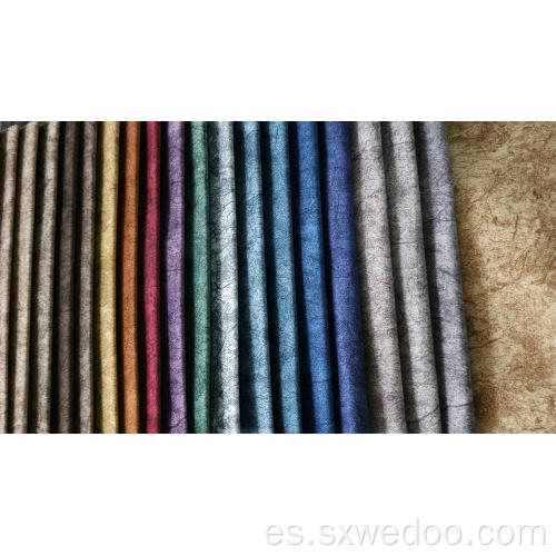 Tela de tapicería de sofá impresa de teñido de punto de punto 100% poliéster